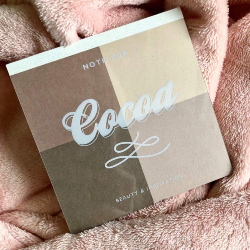1pack Cocoa Color Block Notepad
